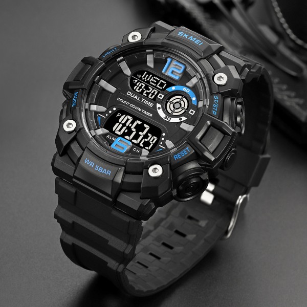 Годинник наручний Skmei 2018BUBK Blue-Black