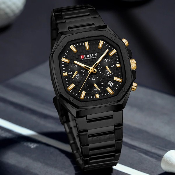 Годинник наручний Curren 8459 Black