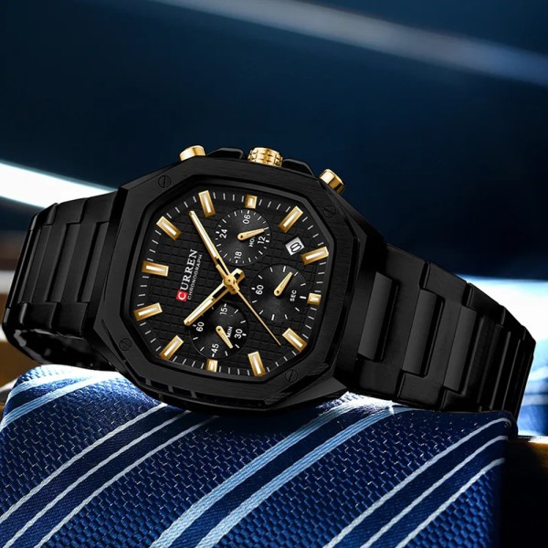 Годинник наручний Curren 8459 Black