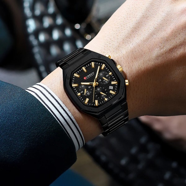 Годинник наручний Curren 8459 Black