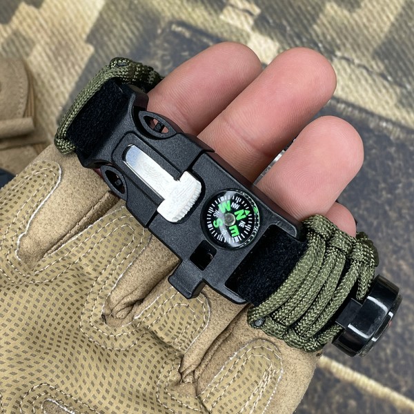 Годинник наручний Skmei 1356AGPK Army Green Tactic Compass