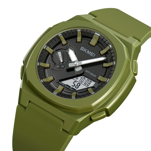 Годинник наручний Skmei 2091AGWT Army Green White