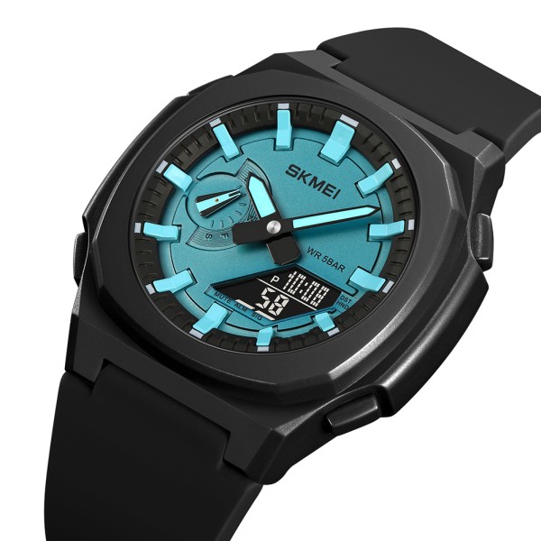 Годинник наручний Skmei 2091BKLTBUBK Black-Blue Black