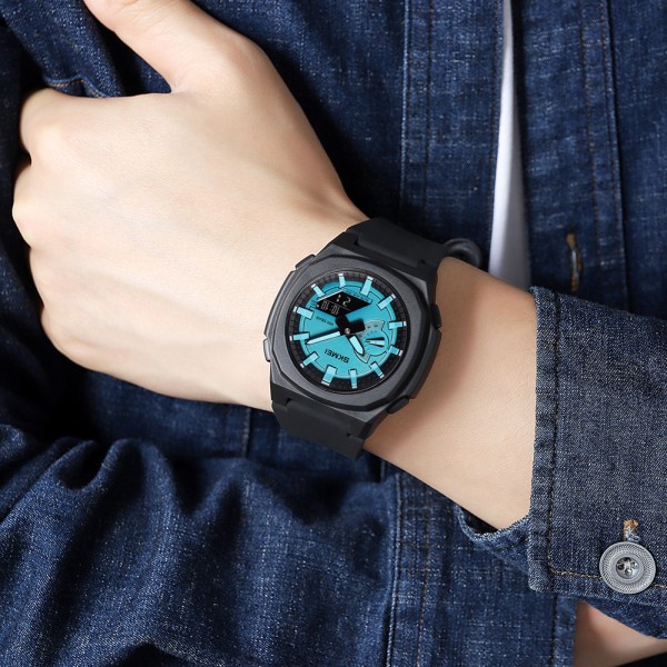 Годинник наручний Skmei 2091BKLTBUBK Black-Blue Black
