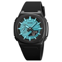 Годинник наручний Skmei 2091BKLTBUBK Black-Blue Black Годинник наручний Skmei 2091BKLTBUBK Black-Blue Black