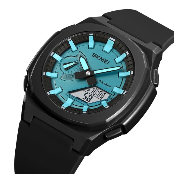 Годинник наручний Skmei 2091BKLTBUWT Blask-Lignt Blue-White