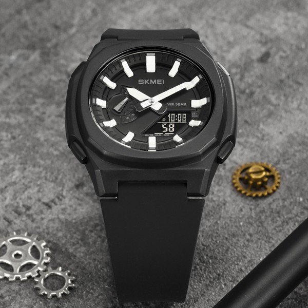 Skmei 2091BKWTBK Black-White-Black