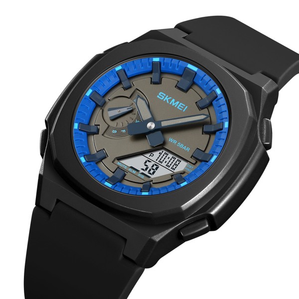 Годинник наручний Skmei 2091BKBUWT Black-Blue-White