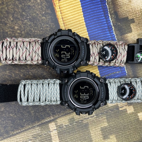 Годинник наручний Skmei 1356DCPK Desert Camo Tactic Compass