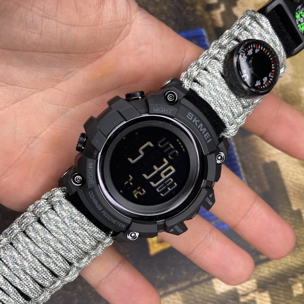 Годинник наручний Skmei 1356ACUPK ACU Tactic Compass