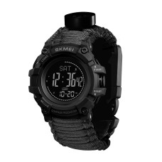 Годинник наручний Skmei 1356BK Black Tactic Compass