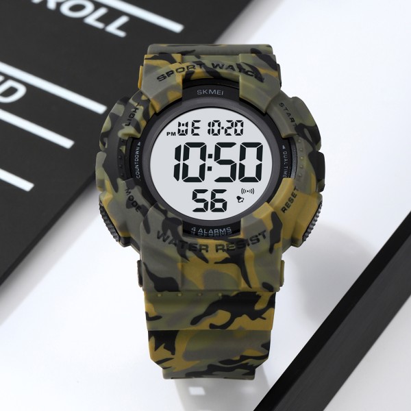 Часы наручные Skmei 2081CMGNWT Camo Green-White