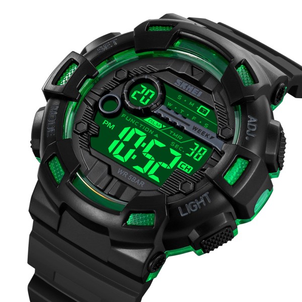 Годинник наручний Skmei 2110BKGN Black-Green