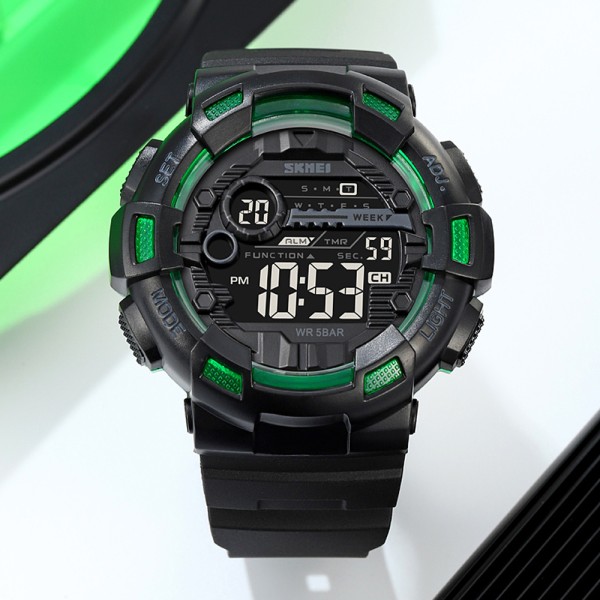 Годинник наручний Skmei 2110BKGN Black-Green