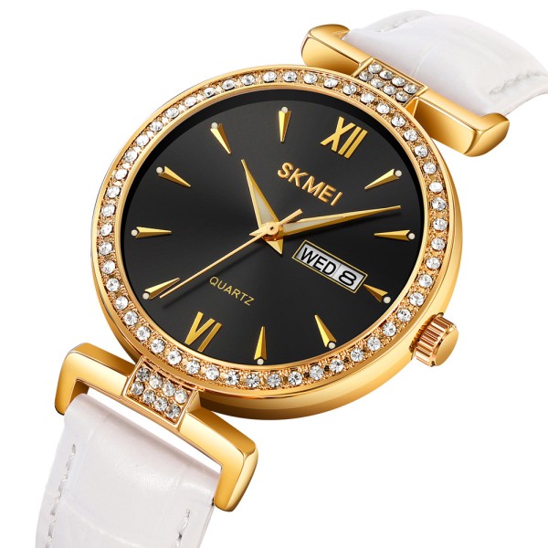 Годинник наручний Skmei 2090GDBKWT Gold Black-White