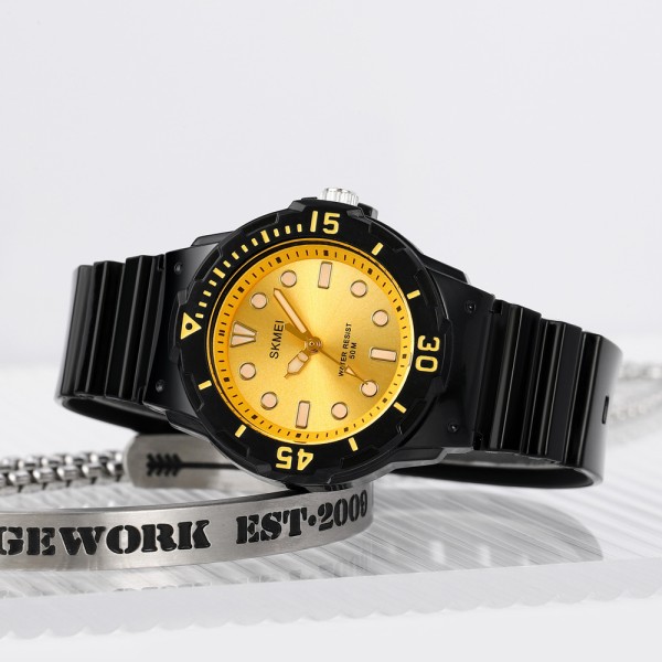 Годинник наручний Skmei 2012BKGD Black-Gold