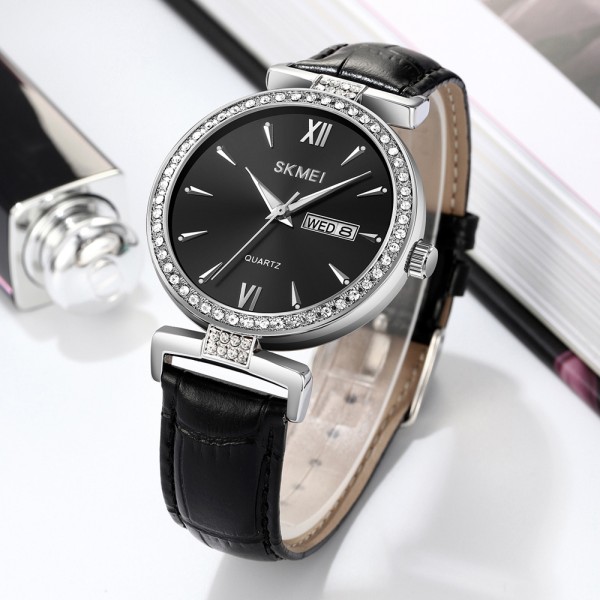 Годинник наручний Skmei 2090SIBK Silver-Black