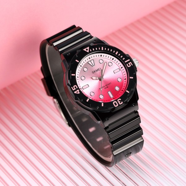 Годинник наручний Skmei 2012BKPK Black-Pink