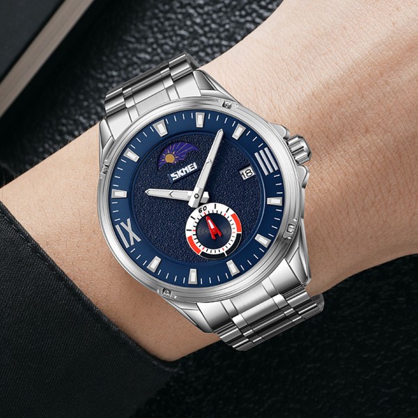Годинник наручний Skmei 9326SIBU Silver-Blue