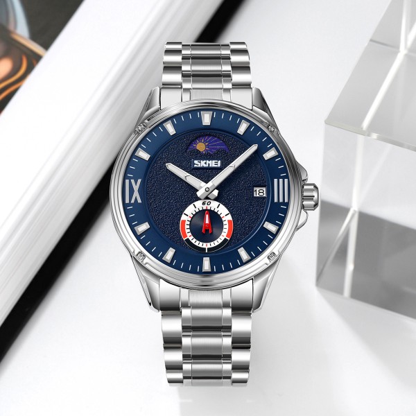 Годинник наручний Skmei 9326SIBU Silver-Blue