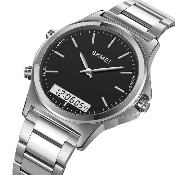 Годинник наручний Skmei 2120SIBK Silver-Black