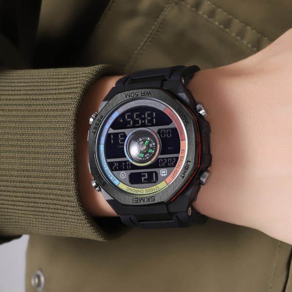 Годинник наручний Skmei 2209CLRD Colorful-Red STOPPED