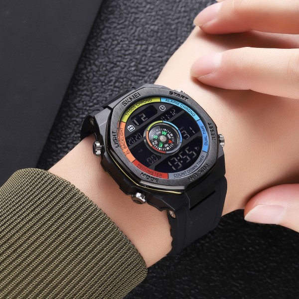 Годинник наручний Skmei 2209CLGD Colorful-Gold STOPPED