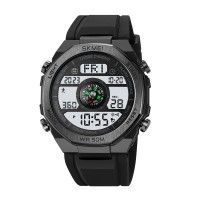 Годинник наручний Skmei 2209BKWT Black-White STOPPED