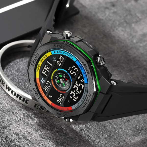 Годинник наручний Skmei 2209CLGN Colorful-Green STOPPED