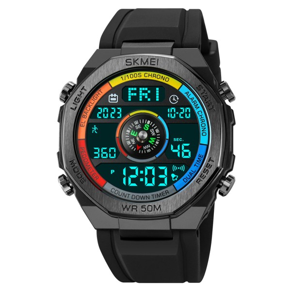 Годинник наручний Skmei 2209CLBK Colorful-Black STOPPED