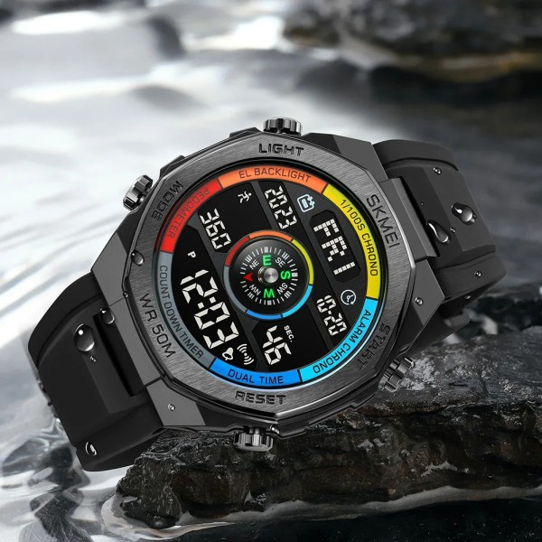 Годинник наручний Skmei 2209CLBK Colorful-Black STOPPED
