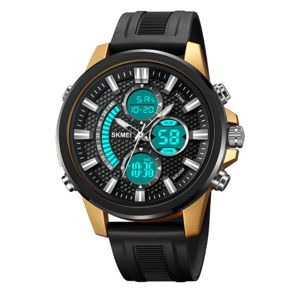 Годинник наручний Skmei 2235BKGDWT Black-Gold-White