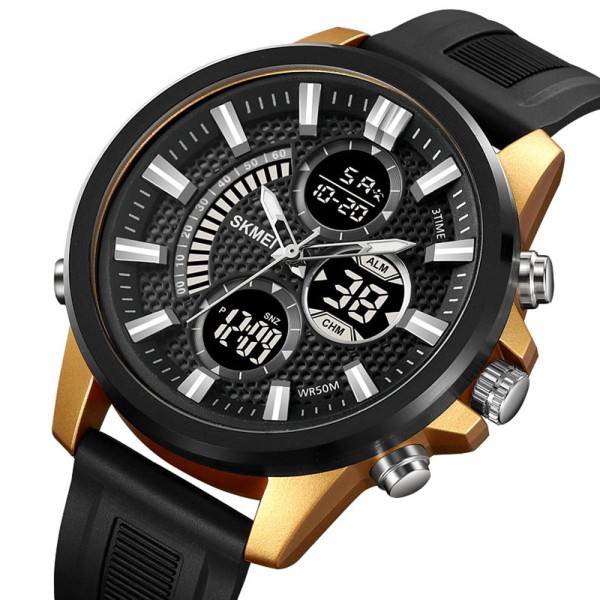 Годинник наручний Skmei 2235BKGDBK Black-Gold-Black