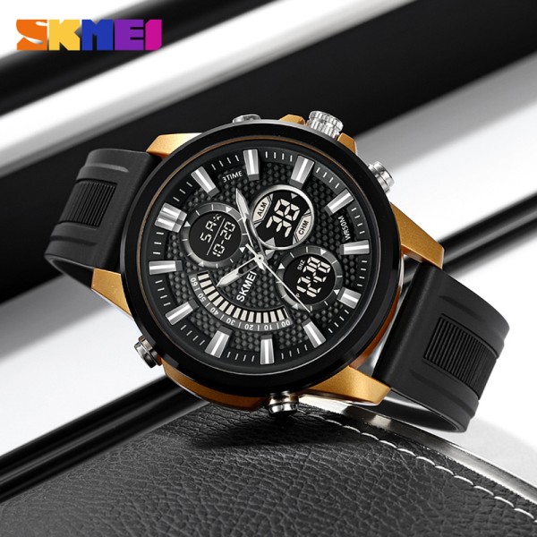 Годинник наручний Skmei 2235BKGDBK Black-Gold-Black
