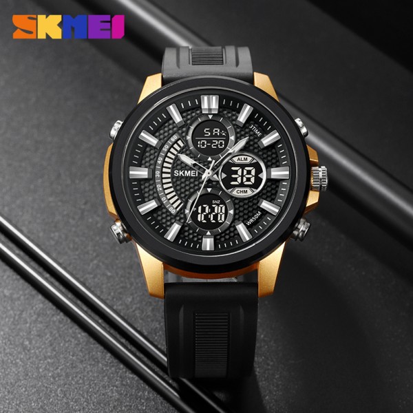 Годинник наручний Skmei 2235BKGDBK Black-Gold-Black