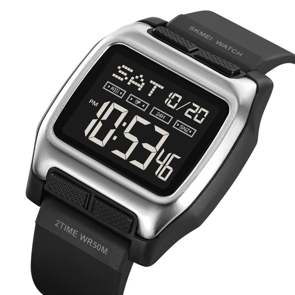 Годинник наручний Skmei 2193SIBK Silver-Black