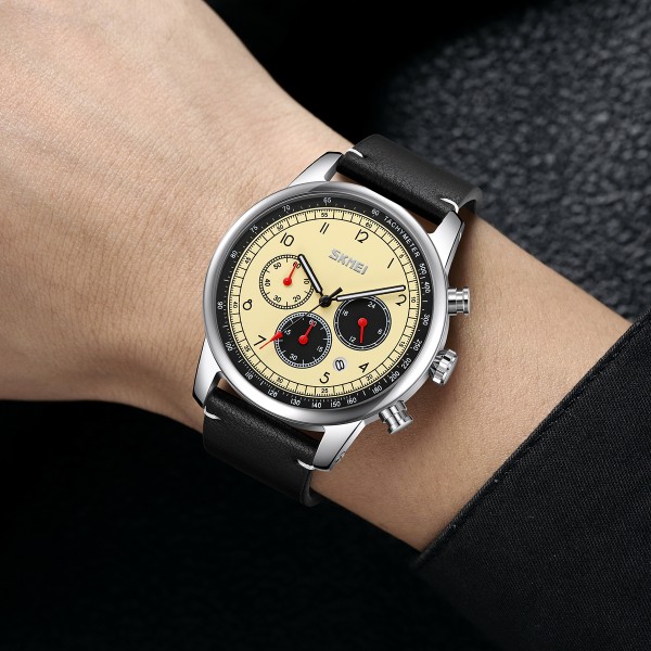 Годинник наручний Skmei 9318BEBK Beige-Black
