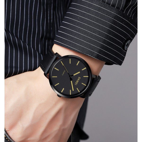 Годинник наручний Skmei 1984LGD Gold-leather belt