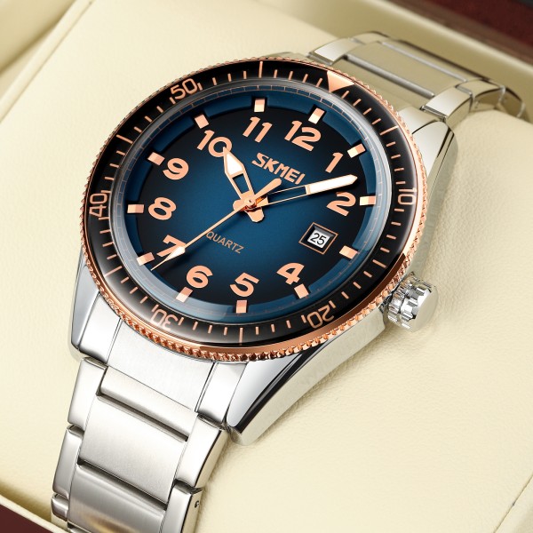 Годинник наручний Skmei 9232SRGBU Rose Gold-Blue