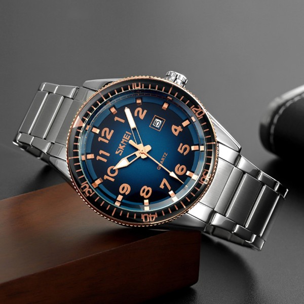 Годинник наручний Skmei 9232SRGBU Rose Gold-Blue