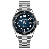 Годинник наручний Skmei 9232SSIBU Silver/blue-steel strap