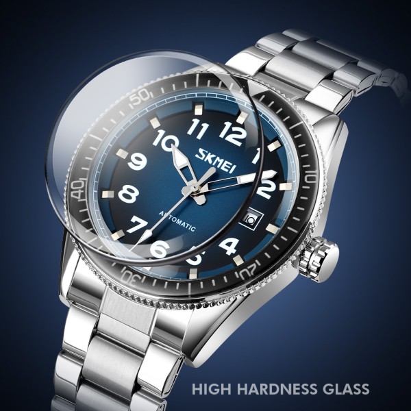 Годинник наручний Skmei 9232SSIBU Silver/blue-steel strap