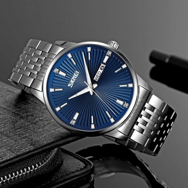 Годинник наручний Skmei 9323SIBU Silver-Blue