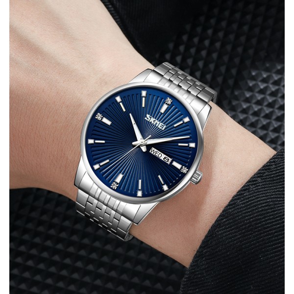 Годинник наручний Skmei 9323SIBU Silver-Blue