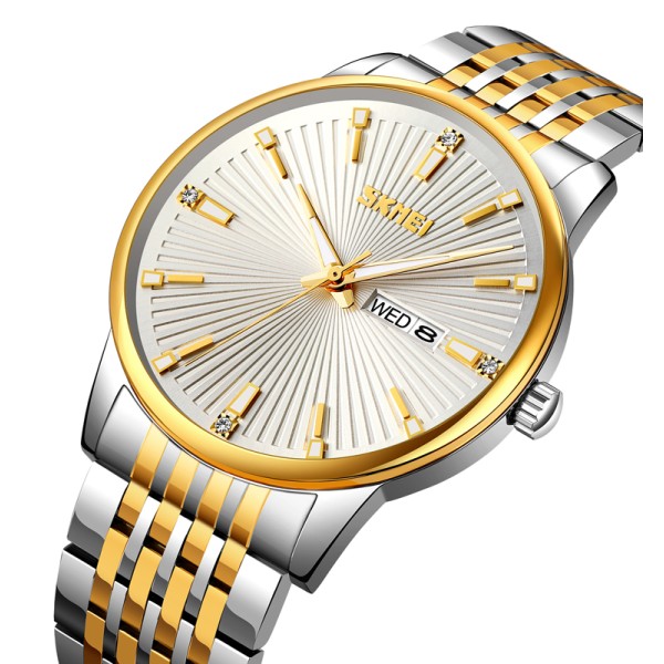 Годинник наручний Skmei 9323TGDSI Silver/Gold-Silver