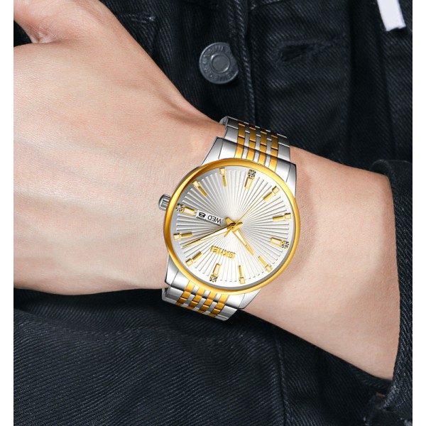 Годинник наручний Skmei 9323TGDSI Silver/Gold-Silver