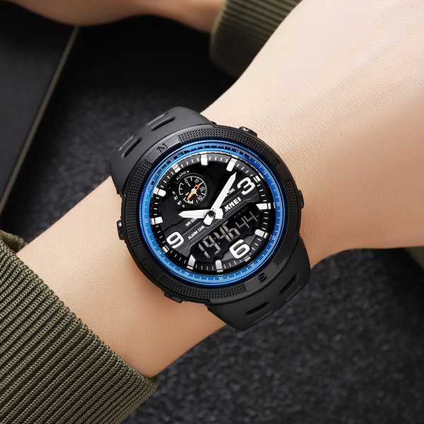 Годинник наручний Skmei 1655BUBK Black-Blue