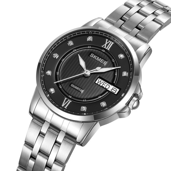 Годинник наручний Skmei 2085SIBK Silver-Black