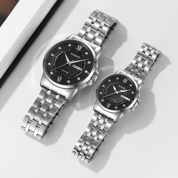 Годинник наручний Skmei 2085SIBK Silver-Black