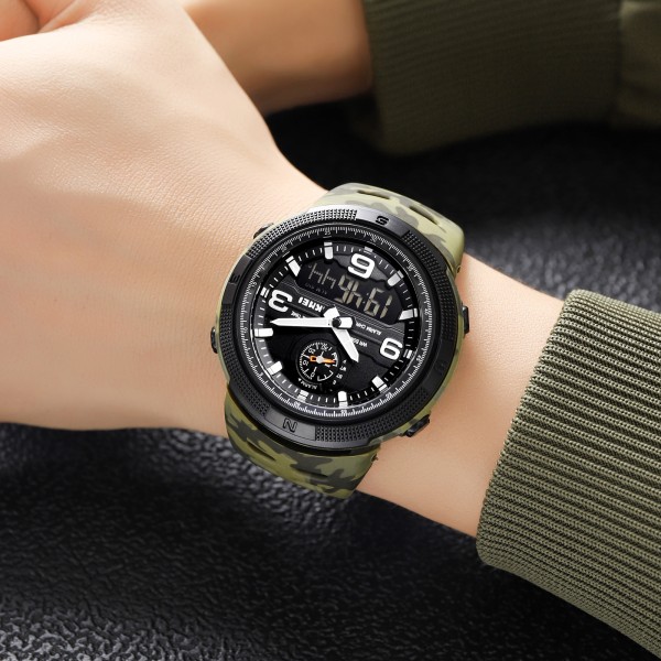 Годинник наручний Skmei 1655CMGNBK Camo Green-Black